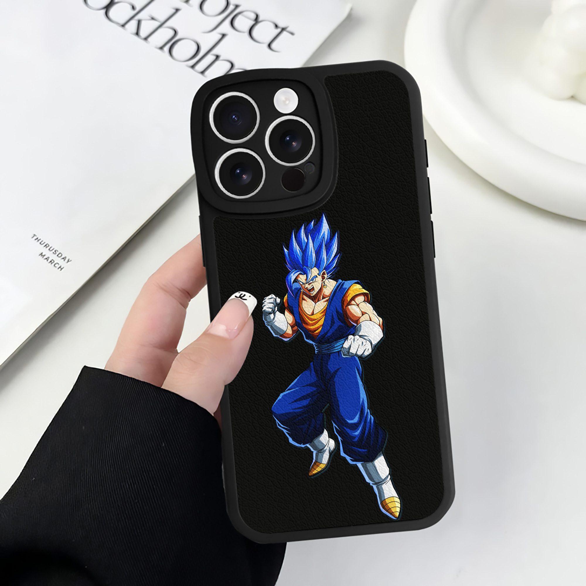 （画像用） ドラゴンボール ベジット DRAGON BALL Vegetto 【iPhone 16シリーズ対応】シリコンスマホケース（レザー調） 材質：シリコン
